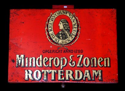 Groot rood Minderops Keurvorst Koffie en Thee blik, foto2