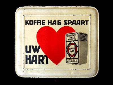 Groot wit blik van NV Koffie Hag Mij Amsterdam, foto 3