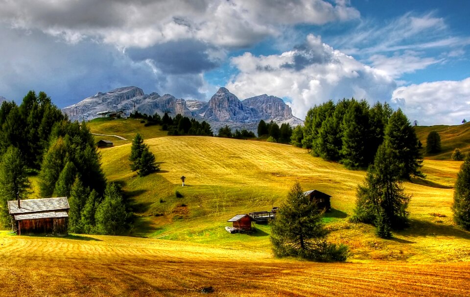 Alpine south tyrol italy