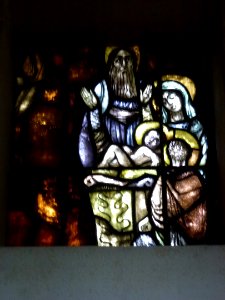 Groesbeek (NL) De Horst, Goddelijk Hart van Jezuskerk glasinloodraam (04)