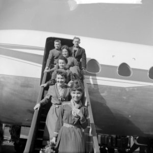 Groep Lappen uit Skandinavie op Schiphol, Bestanddeelnr 914-3622