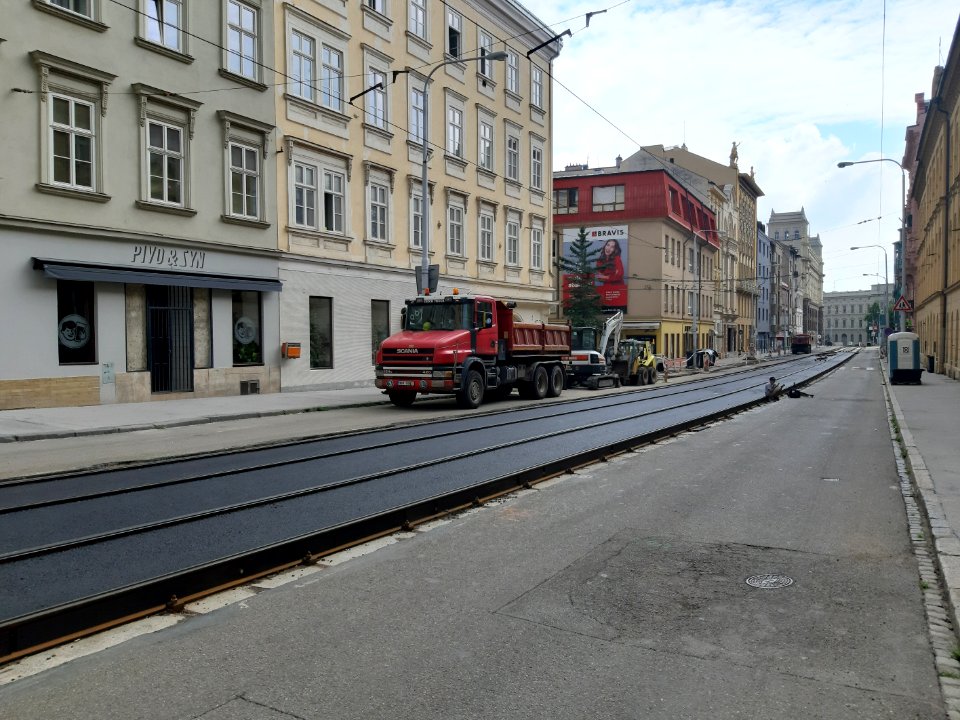 Grohova - tramvajové kolejiště 20200719 115930