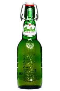 Grolsch premium lager bottle unopened