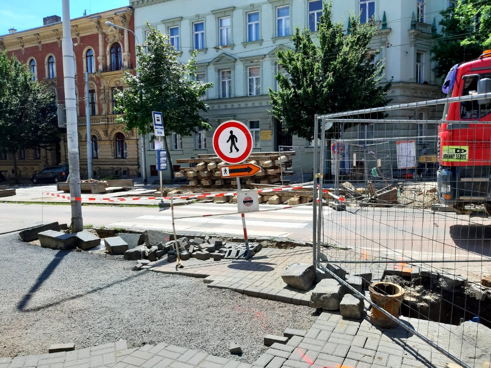 Grohova tramvajové kolejiště 20200701 130254