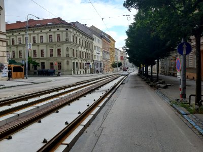 Grohova - tramvajové kolejiště 20200719 115758
