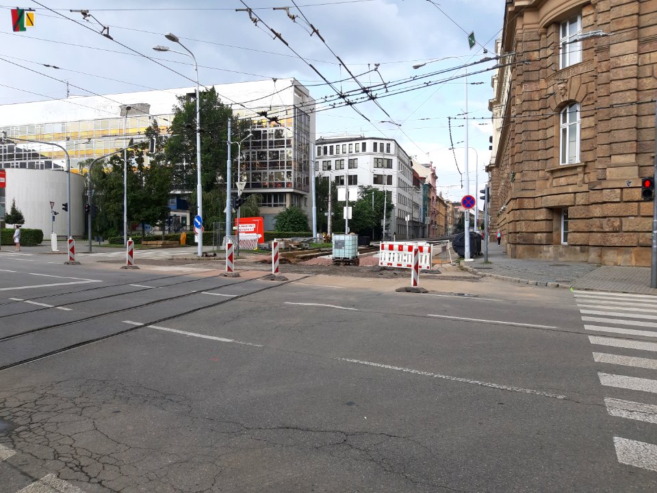 Grohova - tramvajové kolejiště 20200719 120513