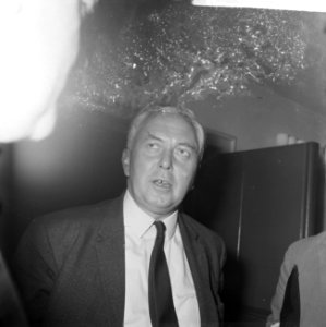 Het congres van de SAI te Amsterdam Harold Wilson, Bestanddeelnr 915-5111
