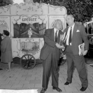Het congres van de SAI te Amsterdam Harold Wilson met Driberg, Bestanddeelnr 915-5116