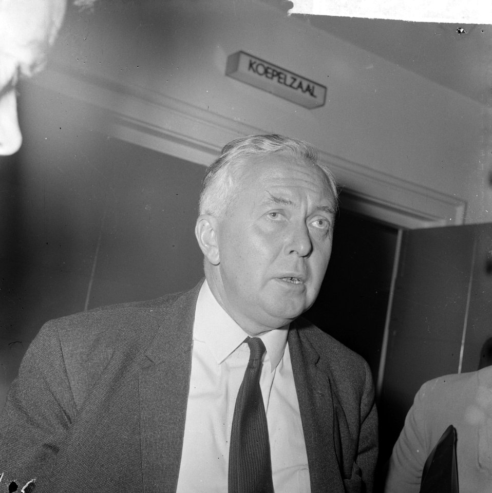 Het congres van de SAI te Amsterdam Harold Wilson , Engelse Labourleider, Bestanddeelnr 915-5099