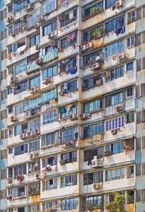 Apartment block poverty india