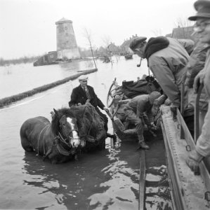 Het bezoek gaat per DUKW (amfibievoertuig) Ter hoogte van Sint Laurens, Bestanddeelnr 900-2362
