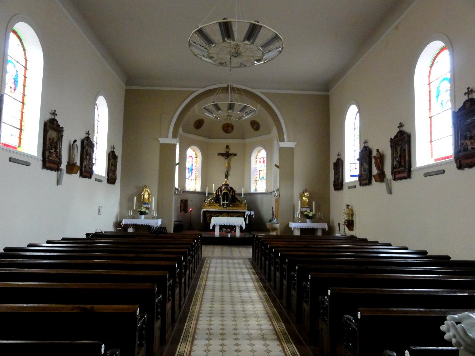 Hertzing (Moselle) église, intérieur
