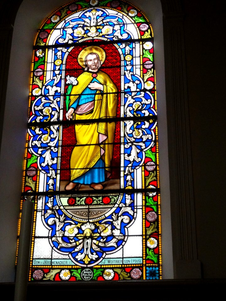 Hertzing (Moselle) église, vitrail 08 St. Joseph