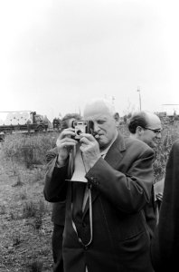 Hervatting IJ tunnelwerkzaamheden . Wethouders Seegers CPN, Bestanddeelnr 912-9981