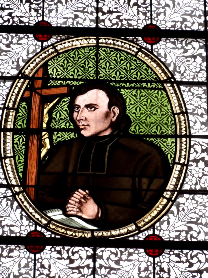 Hertzing (Moselle) église, vitrail 06 bienheureux Jean-Martin Moye