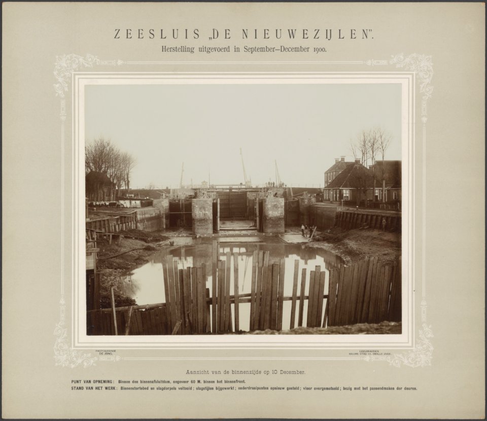 Herstelling uitgevoerd in september-december 1900. Aanzicht van de binnenzijde. , Bestanddeelnr 294