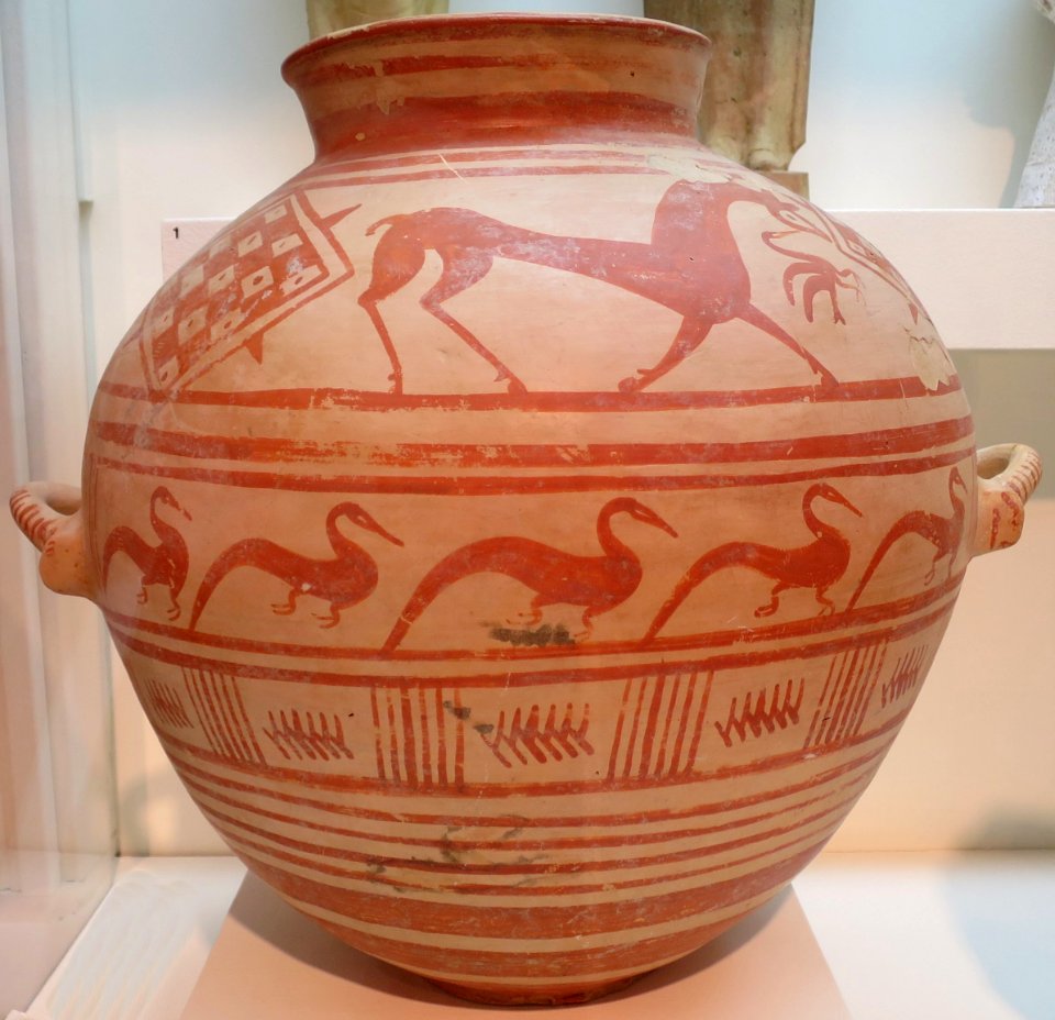 Heron Class Olla (food storage jar), Etruscan culture, c. 700-675 BCE, Lowe Art Museum