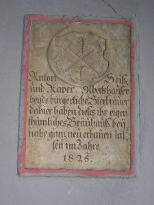 Herzoggasse 4 Eichstätt -Tafel 1825