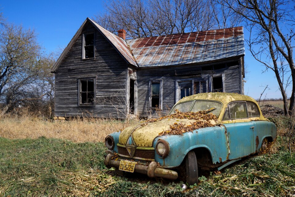 Scrap car scrap rusted