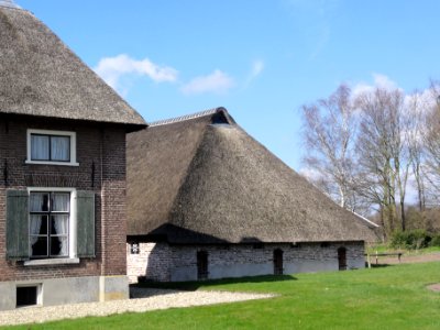 Hernen (Wijchen) De Dreef 6 boerderij De Zandberg met Vlaamse schuur Gem.Mon