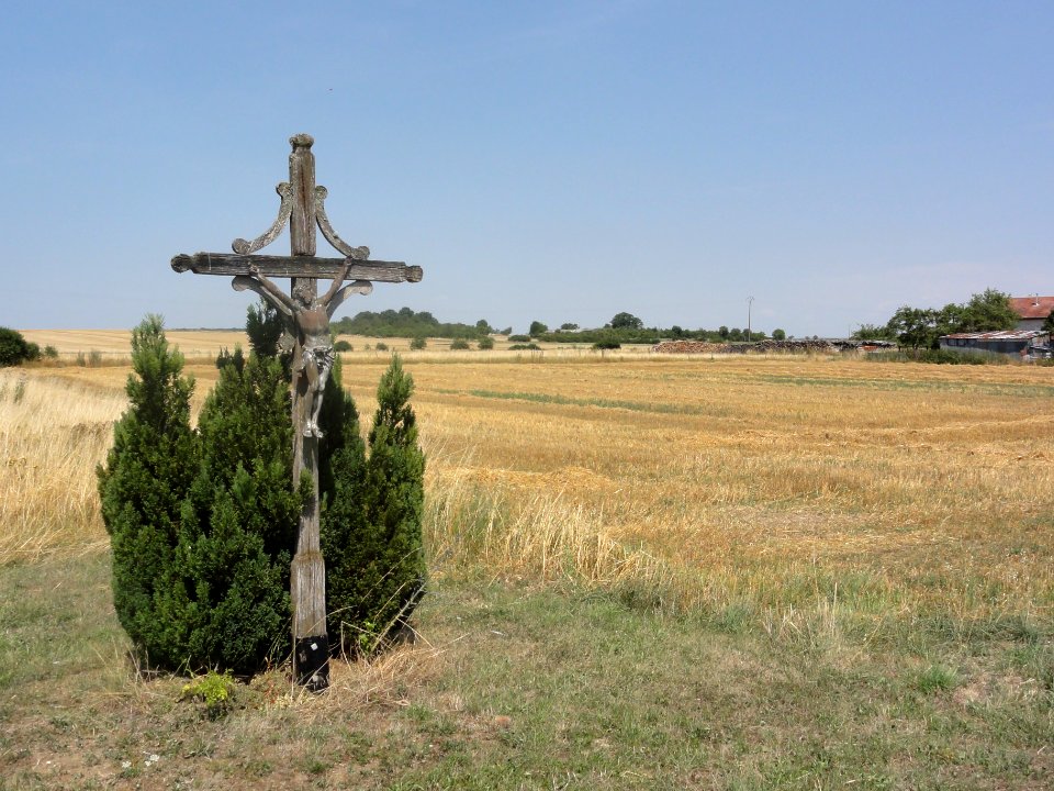 Hermeville-en-Woëvre (Meuse) croix de chemin