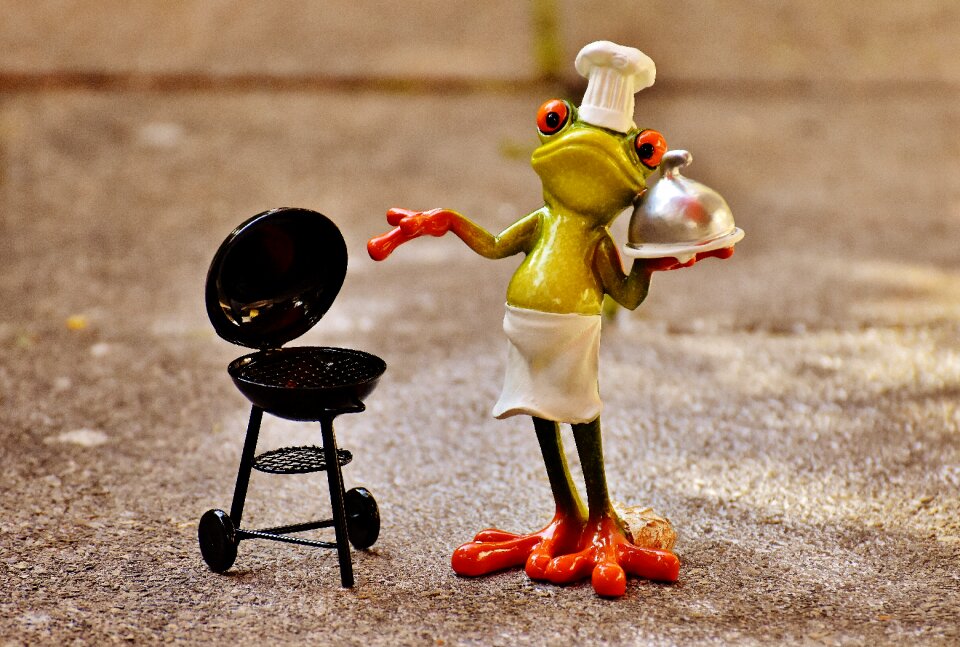 Figure funny barbecue