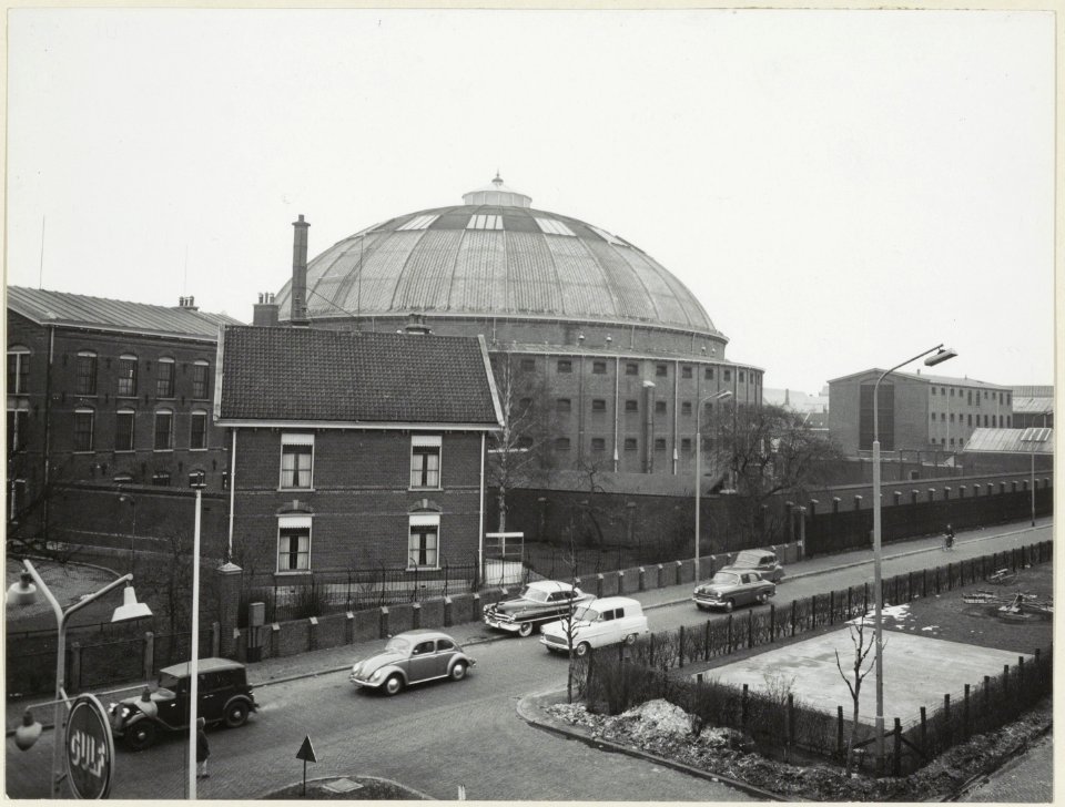 Het gebouwencomplex van het Huis van Bewaring aan de zuid-westzijde., NL-HlmNHA 54004594