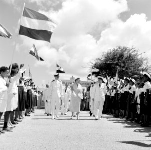 Het koninklijk paar bezoekt Rincón op Bonaire, Bestanddeelnr 252-3853