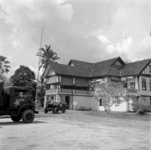 Het hoofdkwartier van de Verbindingsdienst in Kuala Lumpur, Bestanddeelnr 255-8158