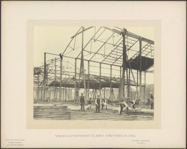 Het geraamte van een gebouw. Architect Evert Breman, Bestanddeelnr 86