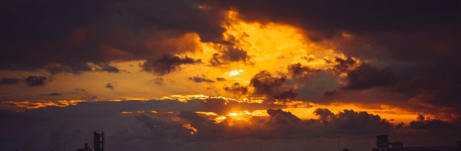 Sunset clouds weather photo