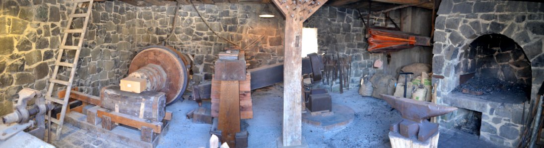 Hessenpark, Hammerwerk aus Battenberg, Innen