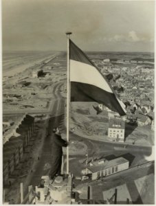 Het hoogste punt van de watertoren is bereikt op 26 februari 1951, NL-HlmNHA 54010313