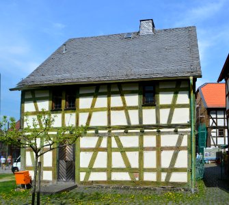 Hessenpark, Haus aus Schadeck, Rückseite