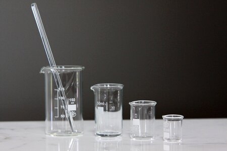 Glass beaker diy gray care