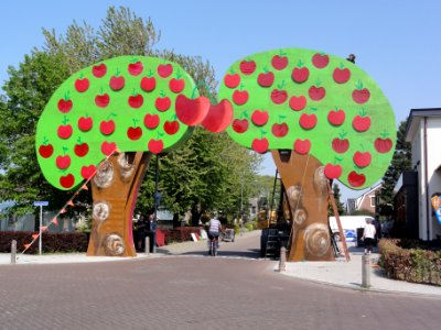Herveld-N poort voor koninginnedag