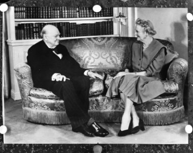 Het echtpaar Churchill 50 jaar gehuwd, Bestanddeelnr 909-8364