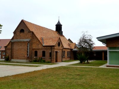 Herz Jesu, Lübz, Rückseite