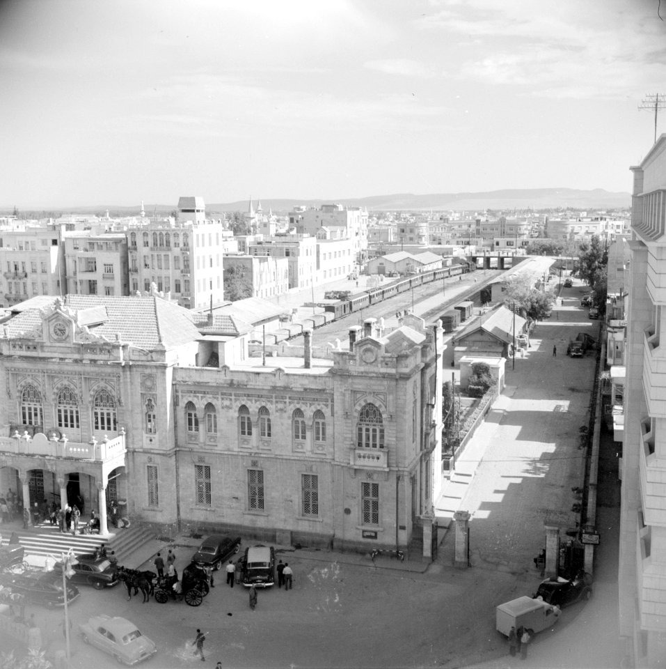 Het Hyaz station in Damascus, Bestanddeelnr 255-5803
