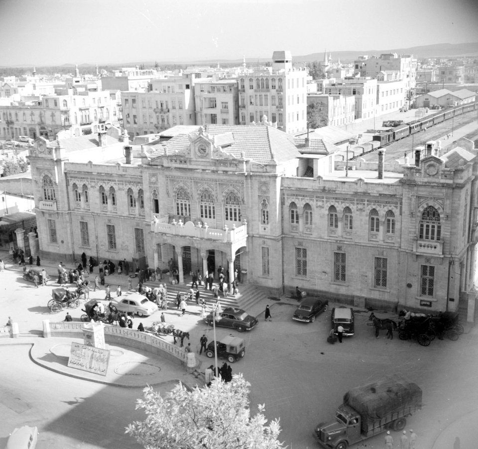 Het Hyaz station in Damascus, Bestanddeelnr 255-5802