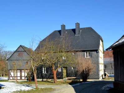 Hessenpark, Rathaus aus Ewersbach, Rückseite