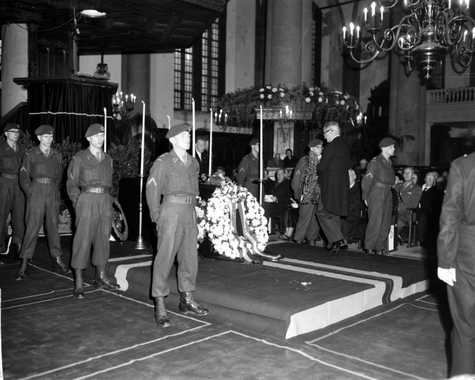 Herdenking van de Geallieerde Gevallenen in de Westerkerk Amsterdam, Bestanddeelnr 914-4788