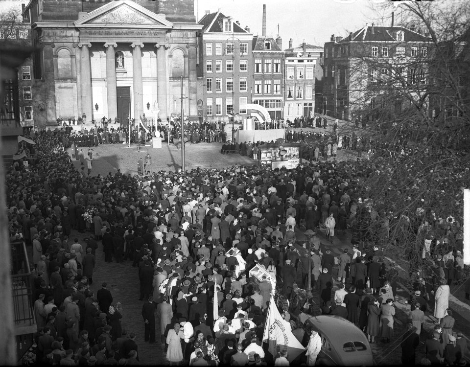 Herdenking februaristaking 1941, overzicht, Bestanddeelnr 903-8411