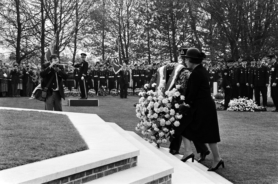 Herdenkingsplechtigheid op ere begraafplaats Canadezen Groesbeek in aanwezigheid, Bestanddeelnr 930-8178