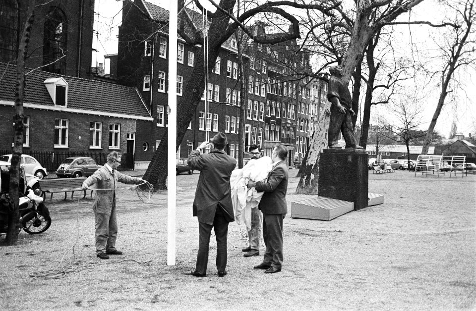 Herdenking Februaristaking, Amsterdam, Bestanddeelnr 924-3037