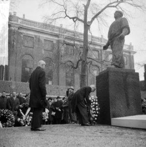 Herdenking februaristaking 1941, overzicht tijdens herdenking, Bestanddeelnr 917-4722
