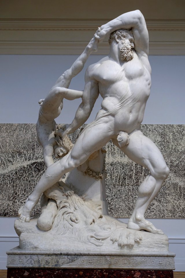 Hercules and Lychas by Antonio Canova, 1795-1815 - Galleria nazionale d'arte moderna - Rome, Italy - DSC05258