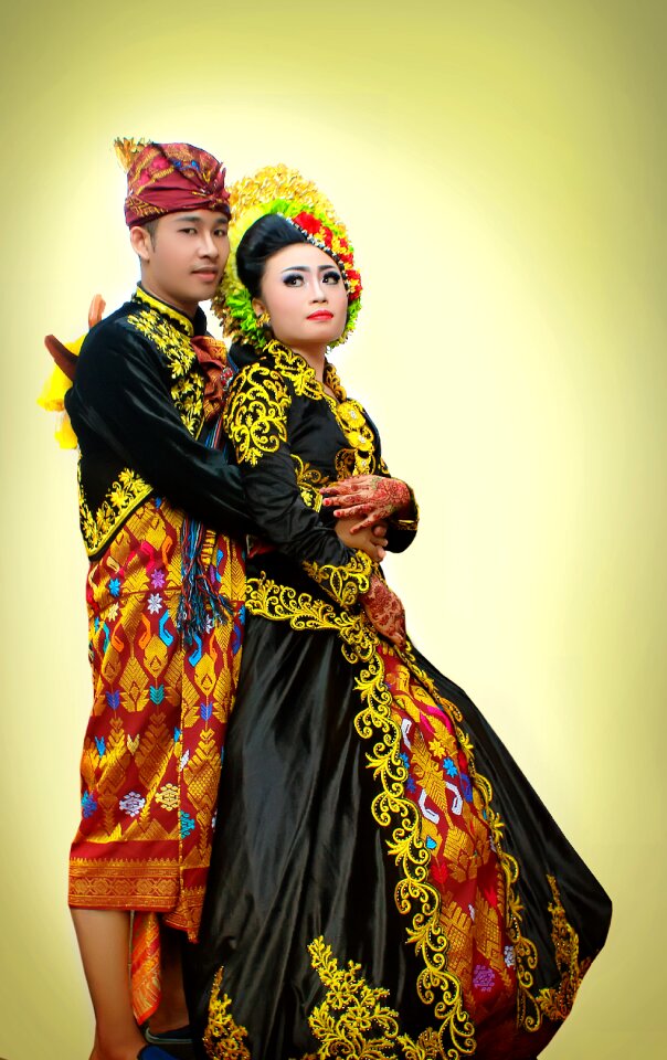 Young bride happy