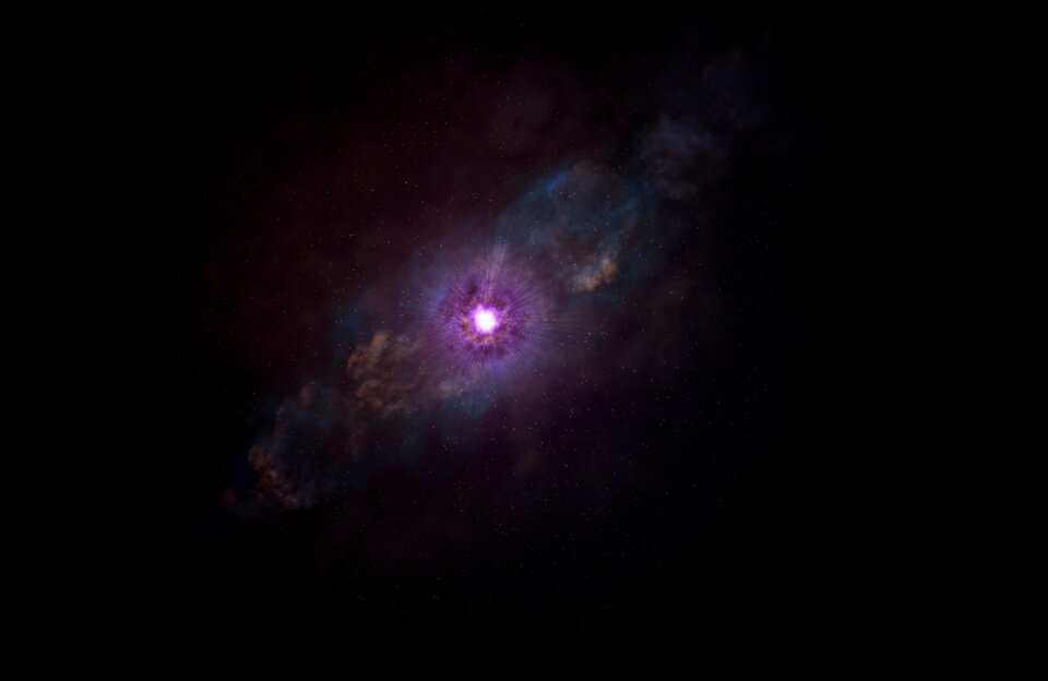 Star explosion nebula science fiction