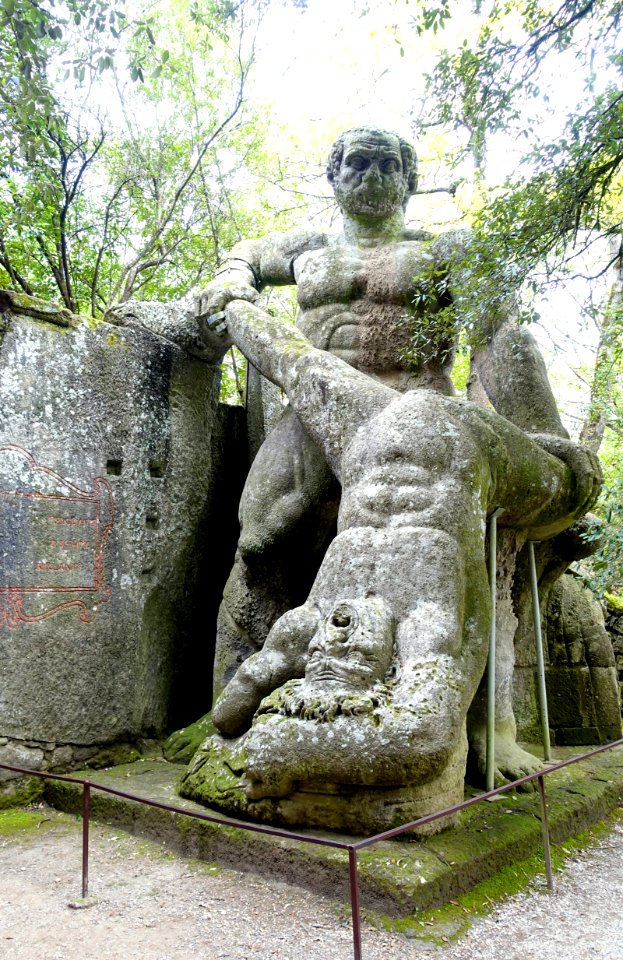 Hercules and Cacus - Parco dei Mostri - Bomarzo, Italy - DSC02455